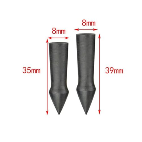 image for GPP 12PK Glue On Field Points Arrow Head Broadhead for OD 8mm Taper Wo