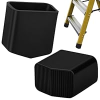 Rutschfeste Leiterfüße Ersatz Leiterkappen Anti Rutsch zum Schutz des Bodens vor Kratzern für Leiter Teleskopleitern Fischgrätleitern 20x33mm(2Stk, 20 * 33mm)