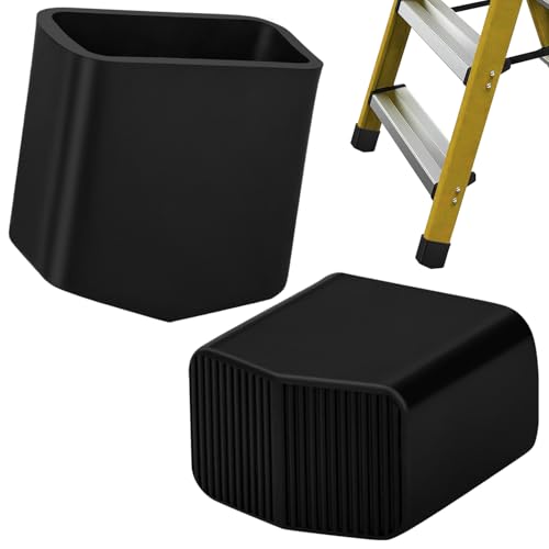 Pied Escabeau Embout Escabeau Embout Caoutchouc pour Echelle pour Échelles à Chevrons Échelles Télescopiques 20x33mm(2Pcs, 20 * 33mm)