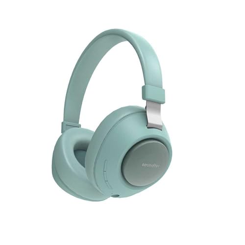 Image of Porodo Bluetooth Headphones, Noise Cancelling Soundtec Deep Sound Pure Bass Wireless Over-Ear Headphones (Green)