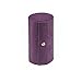 MINGZE Velours Trois Couches cylindriques Bijoux boîte, Portable Déroule Pliable Affichage Boîte à Bijoux, Collier Boucles d'oreilles Bague étui de Rangement Cadeau d'anniversaire (Violet foncé)
