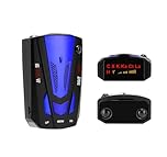 Radar Detector for Cars, 1000M Long Range 360 Degree Laser Speed Camera Detector, Supports CT K KA LA 16-Band, City/Highway Mode, LED Display & Voice Alert, Plug and Play