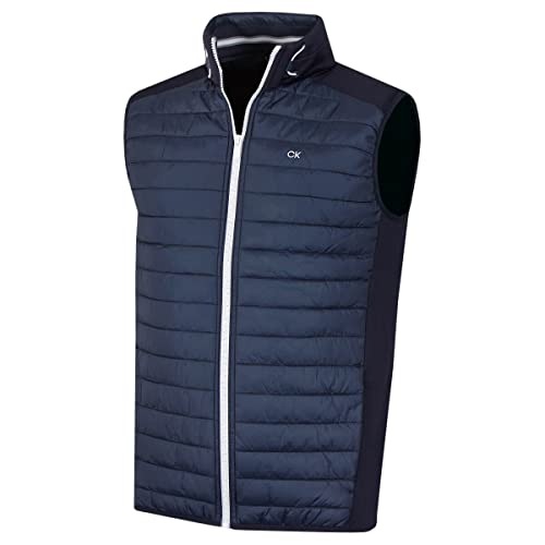 Calvin Klein Herren Hybrid Gilet - Navy - XL