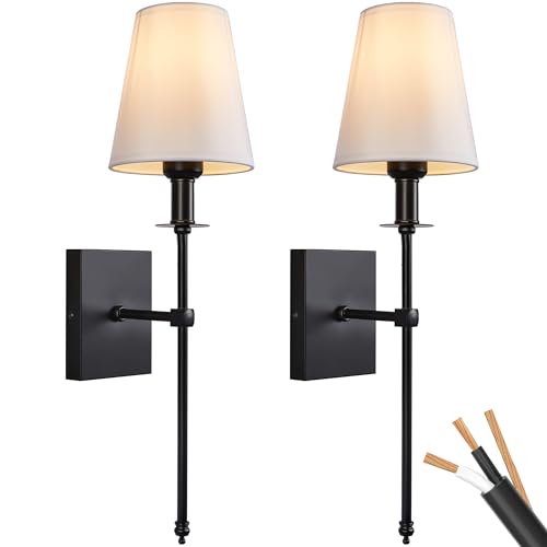 PASSICA DECOR Hardwired Wall Sconces Set of Two 2 Pack