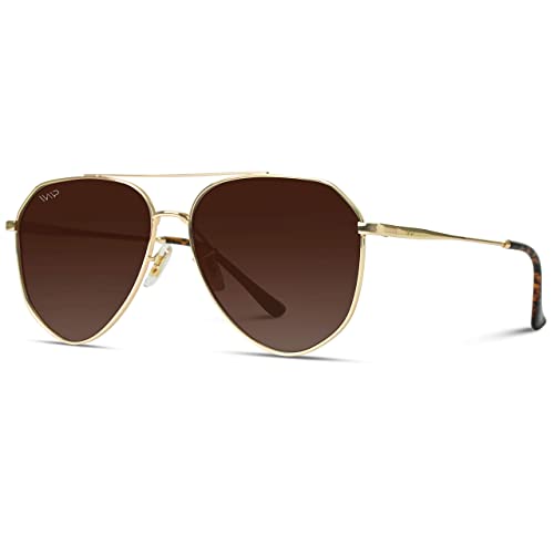 Image of WearMe Pro Polarized Aviator Sunglasses for Women and Men | UV Protection | Reflective Lens | Pink, Blue, Black Aviators