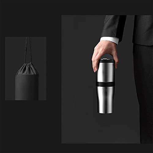 GEETAC Cafetera semiautomática Máquina de café Molienda Taza integrada hecha a mano Viaje para el hogar Pequeño café con… - Imagen 3