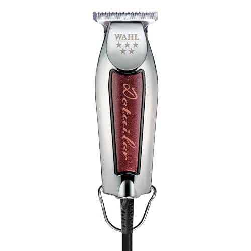 Wahl Professional Detailer Trimmer, Burgundy, Adjustable T-Blade, Corded Lightweight Rotary