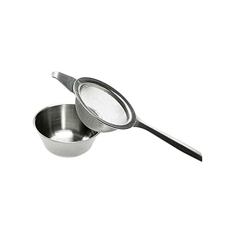 Kitchen Craft Stainless Steel Long Handled Tea Strainer with Drip Cup d Quality Tea Accessories Excellent Quality and Popular Cover