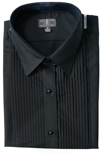 Chef Code Men's Tuxedo Shirt with 1/4" Pleats and Point Collar2