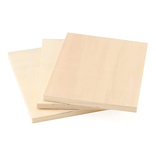 Lexinin 12 Pcs 5.5 X 7 Inch Wooden Painting Panels, Unfinished Wood Canvas Boards, Wooden Cradled Painting Panel For Painting, Pouring Art, Crafts #TOP4