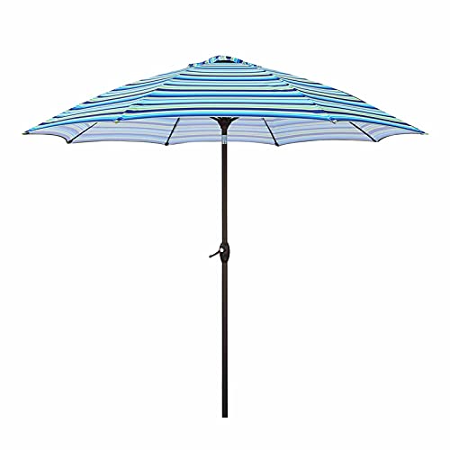 Sombrilla para patio contra rayos solares intensos con lona UV 50+ inclinable de 2.7m