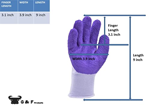 Women Gardening Gloves With Micro Foam Coating - Garden Gloves Texture Grip - Women’s Work Gloves 3 Pair Pack - Working Gloves For Weeding, Digging, Raking And Pruning #TOP3
