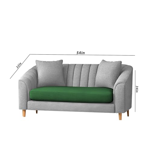 Image of Doraldo 3 + 2 Seater Sofa Set for Living Room (Green Grey) Premium Fabric Sofa