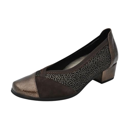 Doctor Cutillas - Zapato de tacón para Mujer, Ancho Especial, para Plantillas, de Piel. Modelo 81752 Color Marrón Piel Talla: 43