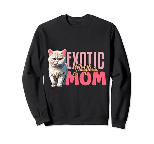 Exotic Shorthair Cat Mom Cute Kitten Mother Funny Felpa