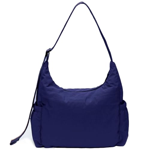 Image of Nylon Hobo Crossbody Bags Lightweight Shoulder Bag Large Casual Travel Handbags with Adjustable Strap