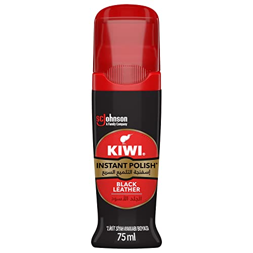 Kiwi Liquid Shoe Polish Black 75Ml