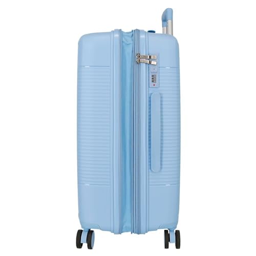 Valise rigide en polypropylène injecté Roll Road Acadia bleu clair 75 cm - 6