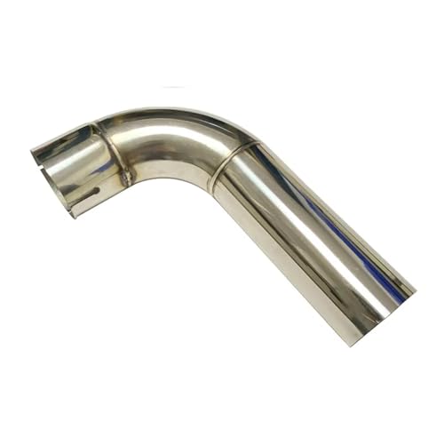 Silencieux d'échappement coudé 90° en inox pour réduire le bruit automobile