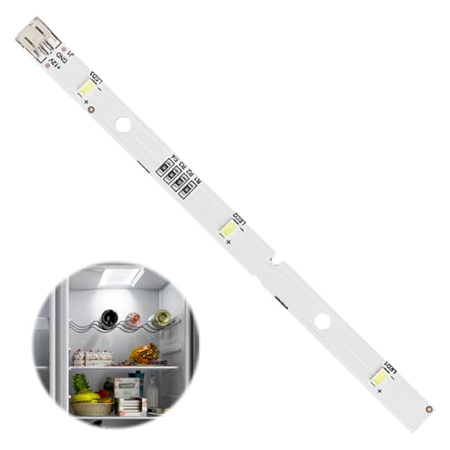 Bande de Barre Lumineuse LED pour Réfrigérateurs RONGSHENG/HISENSE Remplacement D'ampoule LED E349766 MDDZ-162A 1629348 DC12V 2W Compatible avec Kenwood KIFF5017 KIFF5020 KIFF7017 KIFF7020