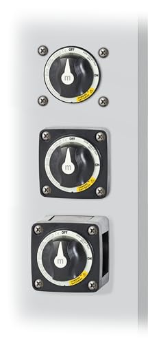 Image of Blue Sea Systems Mini Dual Circuit Plus Battery Switch, Black, 6011200 m‑Series