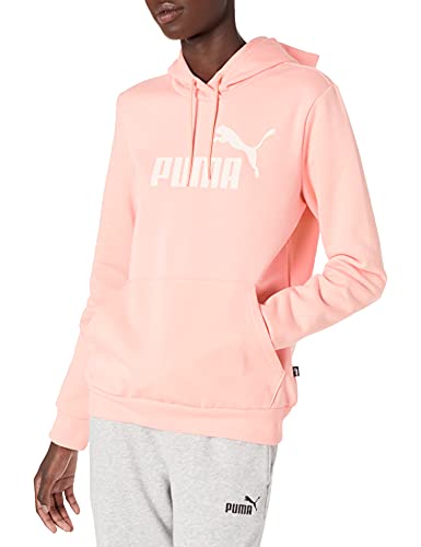 Image of Puma Cotton Men Ess Big Logo Hooded Neck Hoodie Fl (S) Mineral