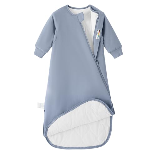 Image of kaiya baby Unisex Sleeping Bag for Babies and Toddlers 2.5 Tog Sleep Sack 0-6Months, Baby Sleep Sack, Long Sleeve Sleep Sack, Wearable Blanket Baby,One Piece with Sleeves,Gifts for Baby