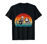 Photo Gallery sugar skull cat and dog retro day of dead halloween messicano maglietta Photo Gallery sugar skull cat and dog retro day of dead halloween messicano maglietta