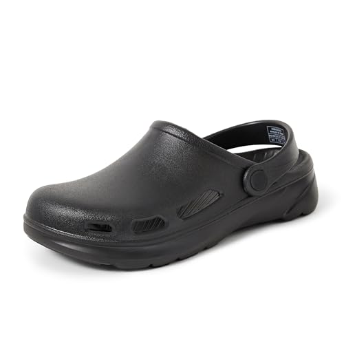 Amazon Essentials Unisex Adults Lightweight EVA Garden Clogs for Men and Women Black 7 Women/5 Men