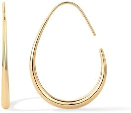 PAVOI 14K Gold Plated 925 Sterling Silver Post Lightweight Teardr...