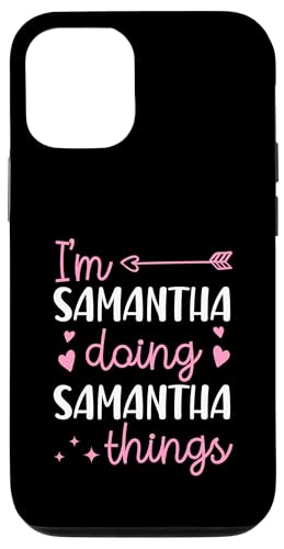 I'm Samantha Doing Samantha Things �p�[�\�i���C�Y ���O �X�}�z�P�[�X iPhone 12/12 Pro �p