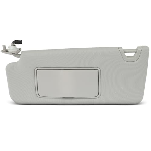 Gray Left Driver Side Car Sun Visor With Sunroof for 2008-2010 For Honda For Accord,Replacement Assembly 83280-TA0-A91ZB (with mirror)