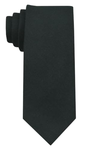 Image of Mens Solid Linen Ties - Slim Pattern Necktie for Men Wedding Groomsmen