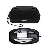 UGREEN ガジェットポーチ コンパクト PC周辺小物 収納ケース 充電器 ケーブル モバイルバッテリー USB ハブなどの収納ポーチ トラベルポーチ レイヤー構造 スプラッシュ防止素材 保護ケース 収納バッグ 小物入れポーチ 出張/旅行用 撥水素材 ブラック Sサイズ（22.5 x 12.5 x 6.5 cm）