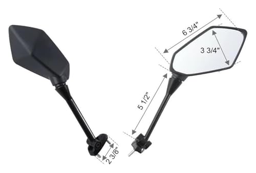 Espejos retrovisores de moto para Ninja 650R ER6F y Z1000SX 6