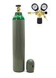 Argon Gasflasche 8L 150 Bar mit 1,3 m³ 100% Argon & Druckminderer Ar/CO2-10 BS.DE mit 2 Manometern Bestschweissen.de – Sicheres Schutzgas-Set für MIG WIG Schweißen