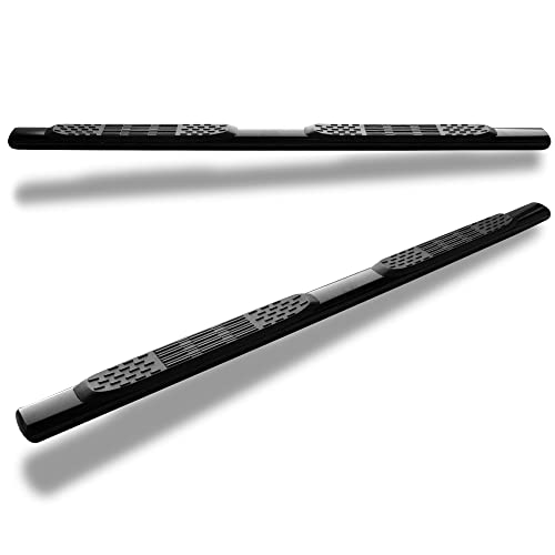 5" Oval Black Side Step Nerf Bars para Nissan Titan Crew Cab