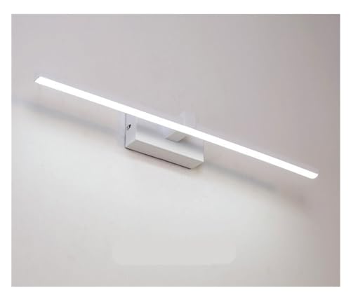 Luminaire LED miroir salle de bain design acrylique moderne et applique blanche 9W
