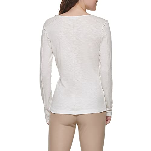 Image of DKNY Women's Crewneck Long Sleeve Layering Top