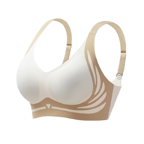Xifyjus Sujetadores Deportivos Adhesivos for Senos Caídos, Sujetador Super Gather | Sujetador Push-Up Sin Aros(B-1pcs,L)