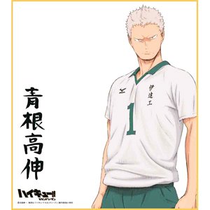 Amazon.co.jp: ハイキュー!! ビジュアル色紙コレクション2【青根高伸