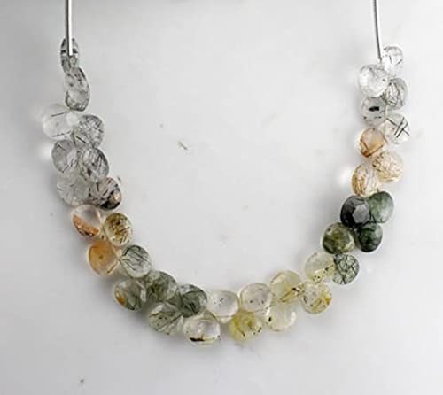 Multi Rutaile Heart Briolette Faceted Beads pour fabriquer un cadeau unique - 2