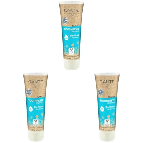 Sante Naturkosmetik 44006 dentifricio 75 g 75 ml (Confezione da 3)