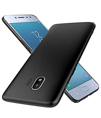 Image of Mobile Back Cover Case for Samsung Galaxy J2 Pro (2018), J250F /DS (Silicone Case|CameraProtection|Black SC1510)