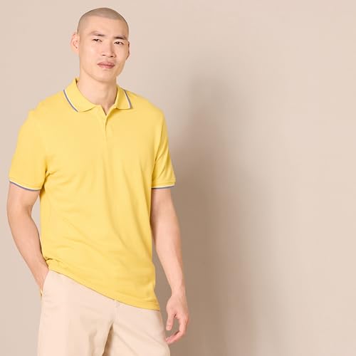 Image of Amazon Essentials Men's Slim-Fit Short-Sleeve Cotton Pique Polo Shirt