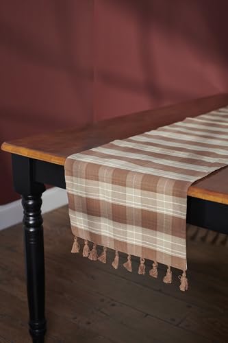 Primitives-by-Kathy-Brown-Tartan-Plaid-Runner-Reversible-Floral-Design Primitives by Kathy Brown Tartan Plaid Runner Reversible Floral Design