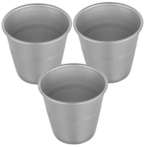 POPETPOP 3pcs Aluminum Alloy Baking Molds Round Cake Pans Non Stick Coated Kitchen Baking Supplies for DIY Cakes Puddings Desserts Easy Clean