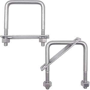 Pezeeu PEZEEU 2 Stück Edelstahl U-Bolzen