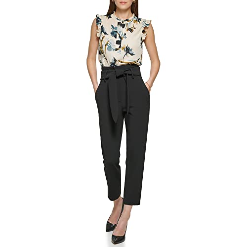 DKNY Womens Paperbag Waist Pant4
