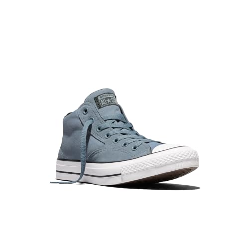 Image of Converse, Unisex, Chuck Taylor All Star Malden Street Mid Top Sneakers, Grey New World /Black /White Men's 4, Women's 6 Medium